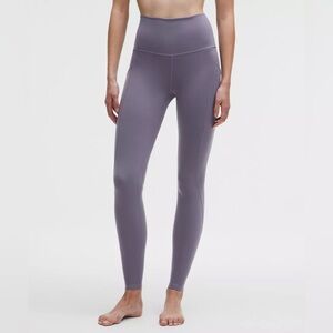 NWT lululemon athletica High Rise 25” leggings with pockets in 
Grape Mist